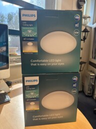 2 X Philips Miore Cl200 White Led Ceiling Light Interlaced Optics