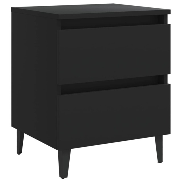 1/2x Bed Cabinet 40x35x50 Cm Chipboard Nightstand Room Multi Colors