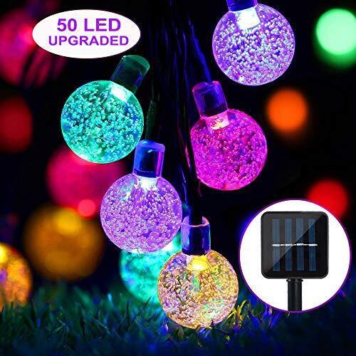 Useber Solar Lights Outdoor Garden, 24ft 50led Garden Solar Lights