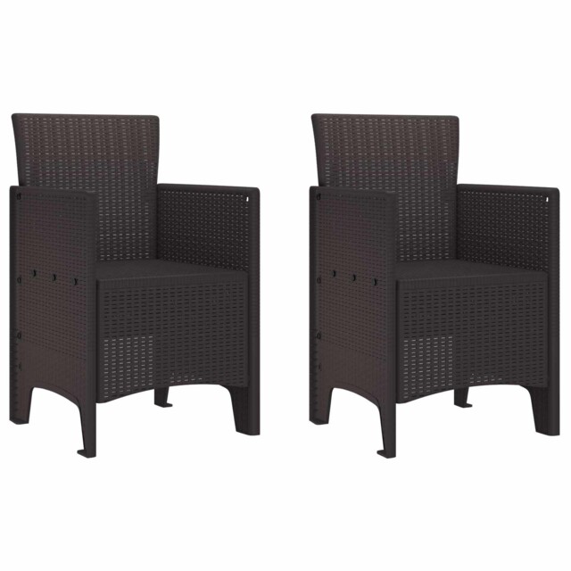 Garden Chair With Cushion Polypropylene Modern Outdoor Seating Patio