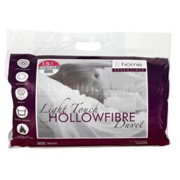 Catherine Lansfield Hollowfibre Breathable Lightweight Tog White Quilt