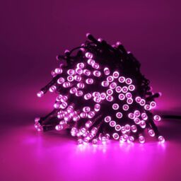 100 Led Chaser Christmas Lights Pink Indoor & Outdoor Parties