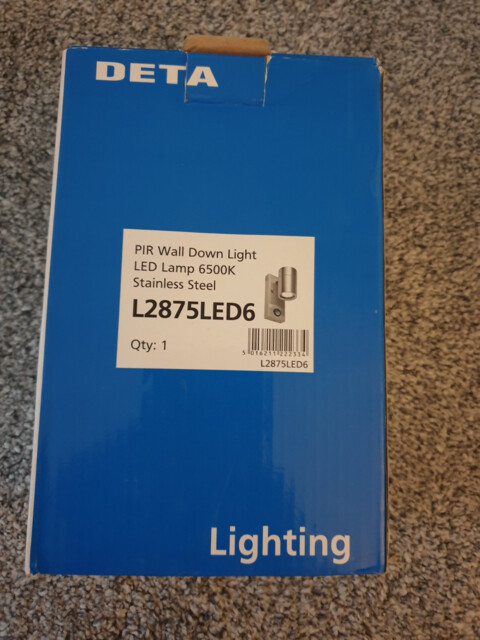 Deta L2875led6 Exterior Lighting Fixed Wall Light With Pir Sensor