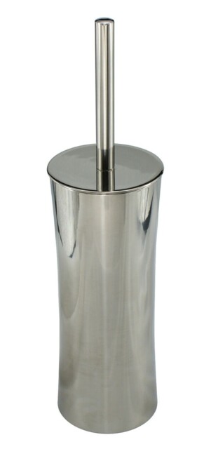 Croydex Modular Toilet Brush & Holder Stainless Steel Minimalist
