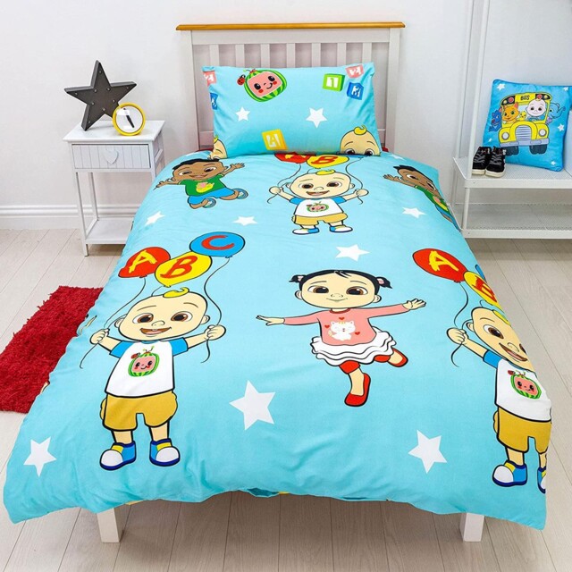 Cocomelon Friends Single Duvet Cover Set Children's Reversible Bedding