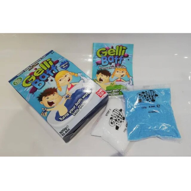Gelli Baff Lagoon Blue Turn Water Into Goo Jelly Bath Kids Children