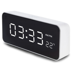 Led Digital Alarm Clock With Thermometer Usb Temperature Large Display
