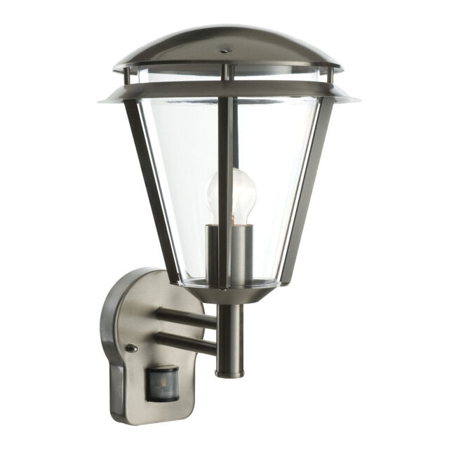 Saxby Inova Outdoor Steel Wall Lantern Security Pir Motion Sensor