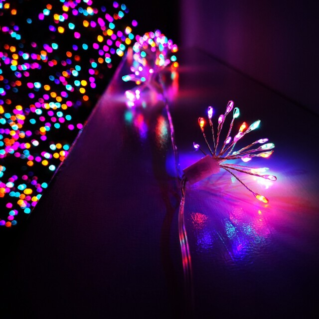 200 Led 10 Starburst Premier Christmas Multi Function Battery Lights