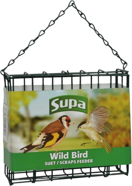 Supa Suet Block & Cake Wild Bird Feeder For Garden Birds Hanging Mesh