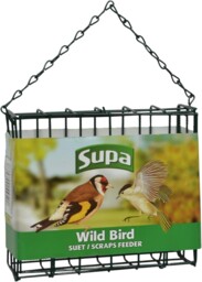 Supa Suet Block & Cake Wild Bird Feeder For Garden Birds Hanging Mesh