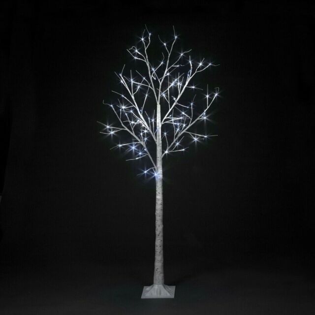 Birch Tree Ice White Led 1.8m 6ft Tree Christmas Decorations Outdoor