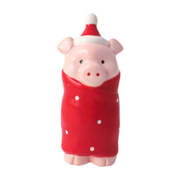 12.4cm Pig In Blanket Decoration - Christmas Giftware Happy - Dj-29259