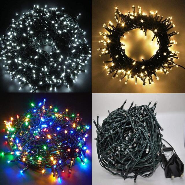 Christmas Fairy Lights Led String Mains Plug-in Outdoor Xmas Home