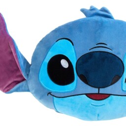 Disney Stitch Shaped Head Cushion 32cm Soft Plush Pillow Kids Bedroom