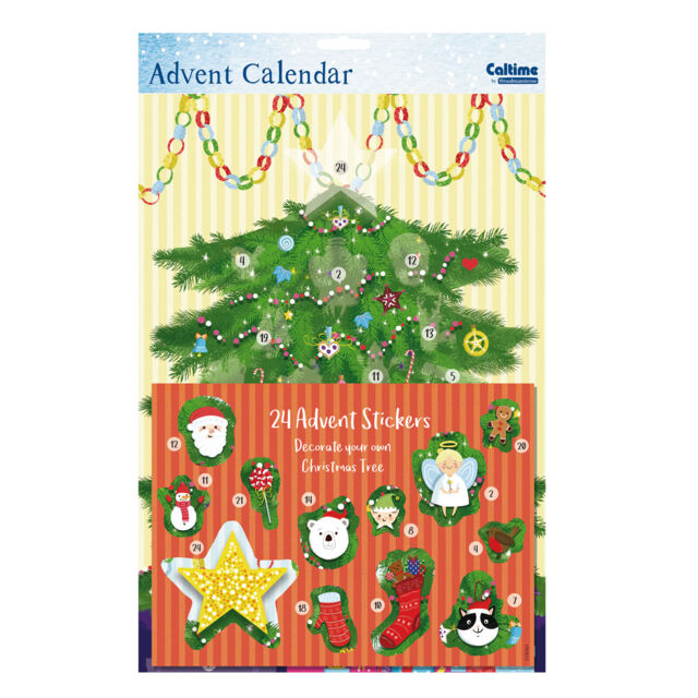 Christmas Countdown Sticker Advent Calendar- 24 Windows - 419409