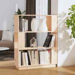Book Cabinet/room Divider 80x25x101 Cm Solid Wood Pine Vidaxl