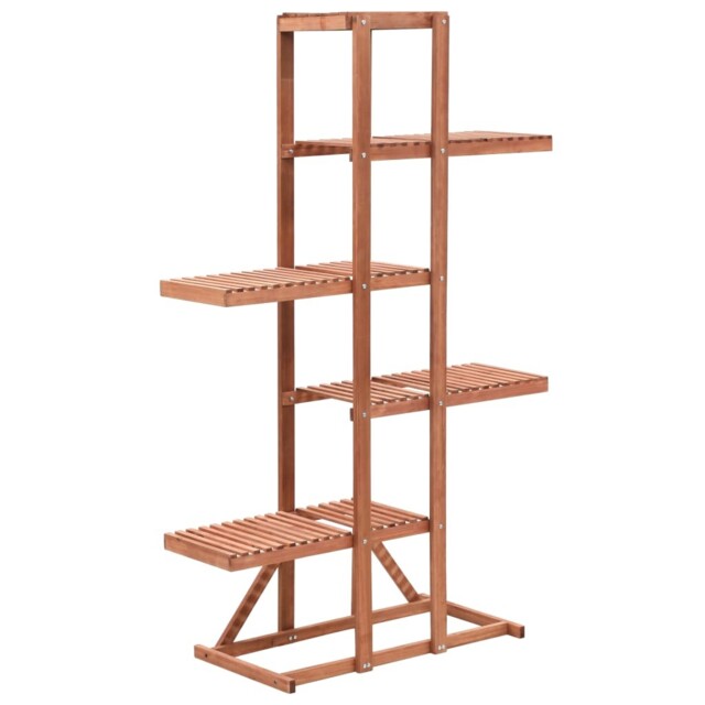 Plant Stand Cedar Wood 86x36x139cm Garden Flower Display Stair Ladder