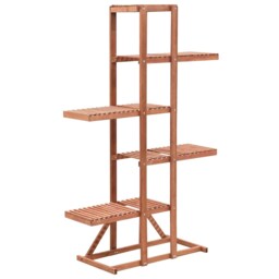 Plant Stand Cedar Wood 86x36x139cm Garden Flower Display Stair Ladder