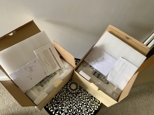 Deckey Ceramic Wall Light X 2 Bnib Never Used Bulb Included 20x11cm
