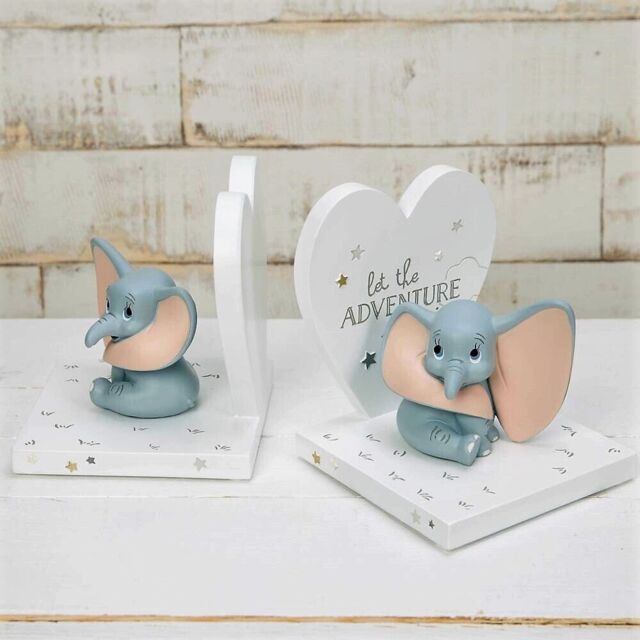 Disney Magical Beginnings 3d Moulded Bookends - Gift Boxed - Dumbo
