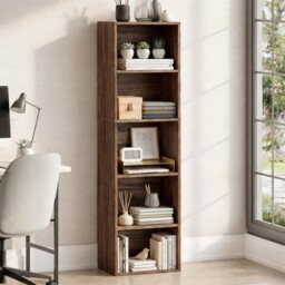 Oxford Bookcase 5 Tier Cube Shelf Storage Display Wood Stand Furniture