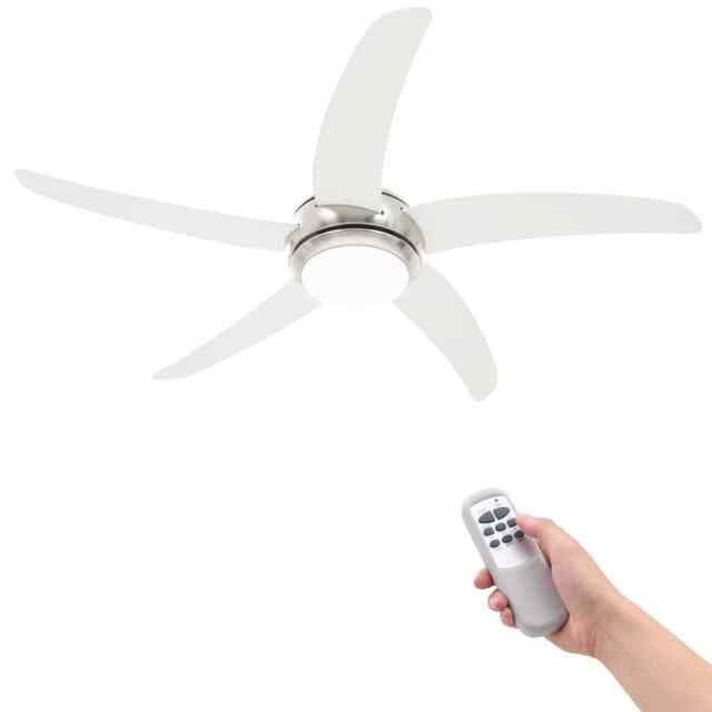 Ornate Ceiling Fan With Light 128 Cm White Vidaxl