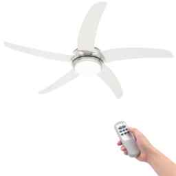 Ornate Ceiling Fan With Light 128 Cm White Vidaxl