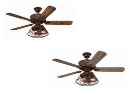 Dimmable Led Ceiling Fan Light With Remote Control Barnett Barnwood