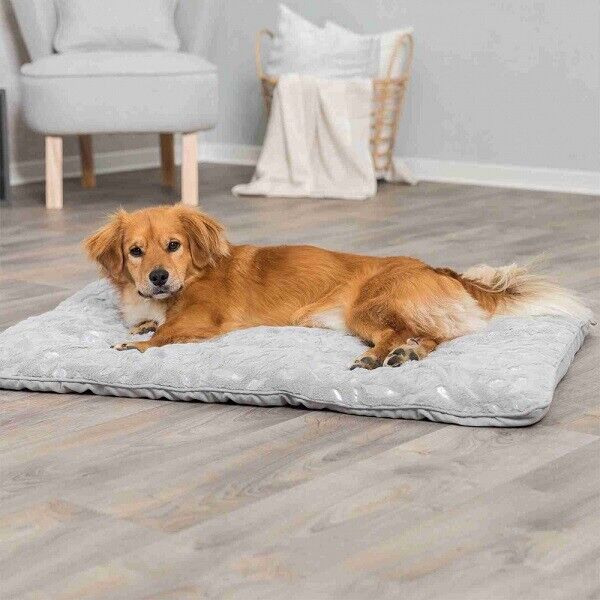 Trixie Dog Bed Feather Blanket Gorgeous Soft Large Silver/grey Cuddly