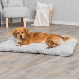 Trixie Dog Bed Feather Blanket Gorgeous Soft Large Silver/grey Cuddly