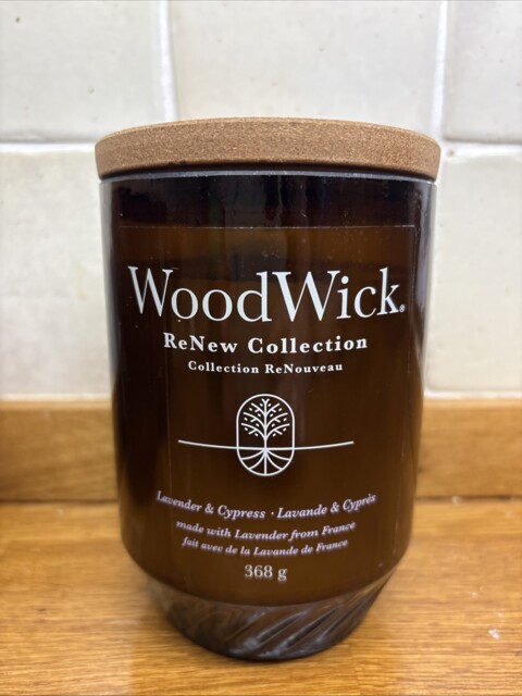 Woodwick Candle Lavender & Cypress Renew Large Collection 368g