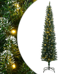 Artificial Slim Christmas Tree 300 Leds 210 Cm Vidaxl