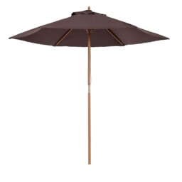 Outsunny 2.5m Wood Garden Parasol Sun Shade Patio Outdoor Wooden