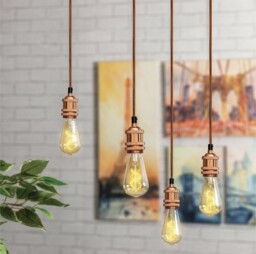 Eagle Vintage Quad Pendant Lamp Holder Colour Antique Brass - E392ab