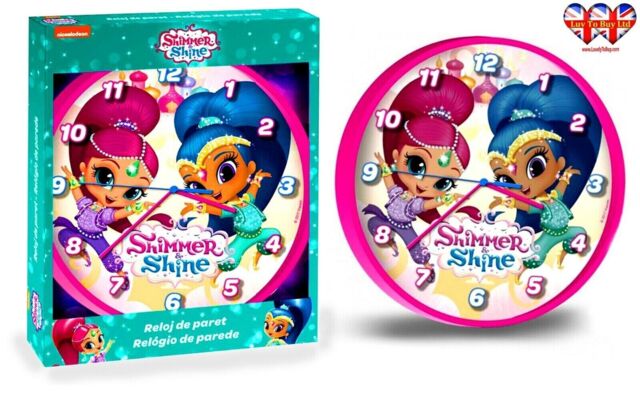 Children's ,kids Shimmer & Shine Wall Clock
