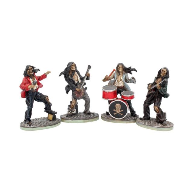 One Hell Of A Band Figurine Set Drummer Bassist Guitarist Vocalist