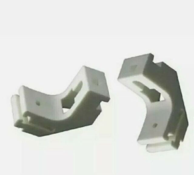 5 X Strong White Curtain Track Bracket Whiteline Harrison Drape Wall