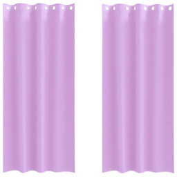Blackout Curtains With Rings 2 Pcs Polyester Window Treatment Bedroom