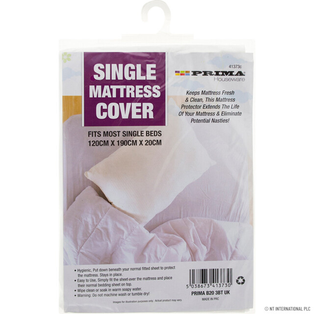 Single Bed Mattress Protector Cover Sheet Comfy Cosy Washable Bedding