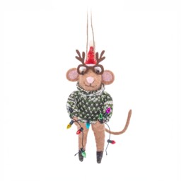 Christmas Decoration Felt Tree Hanging Novelty Ornament Animal By Sass