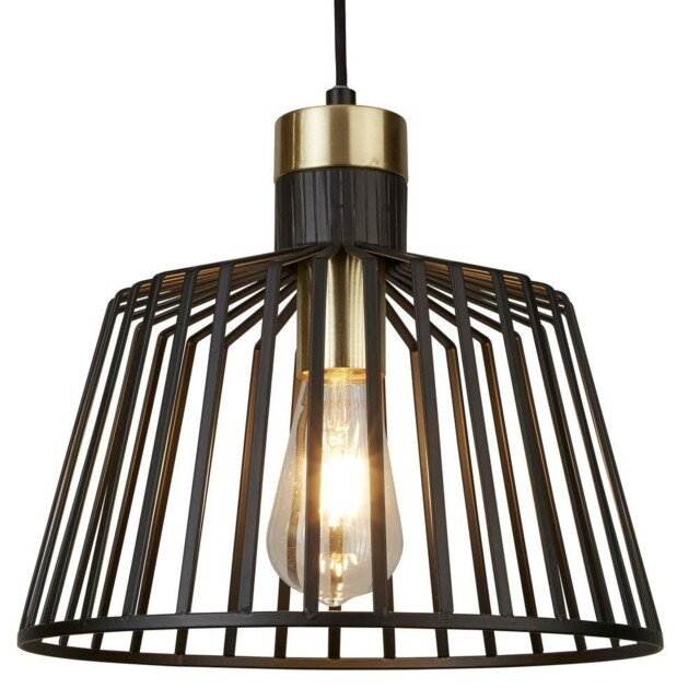 Searchlight 9411bk Bird Cage Ceiling Pendant