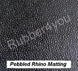 Pebbled Rhino Garage Gym Van Shed Workshop Rubber Flooring Matting