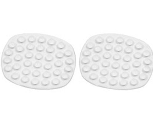 2 Rubber Soap Holder Suction Pad Bathroom Soapbox Plate Tray Drain