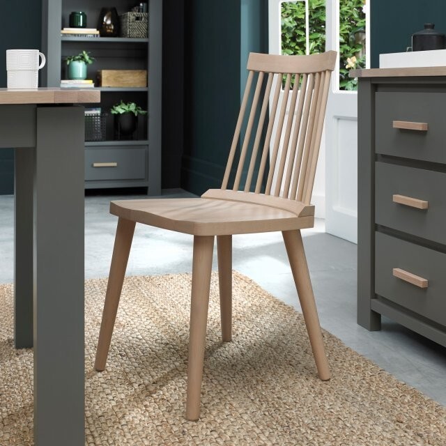 Johansen Spindle Chairs In Scandi Oak (pair)