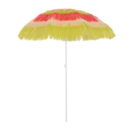 Beach Parasol 160cm Dia Foldable Multicolor Hawaiian Patio Umbrella