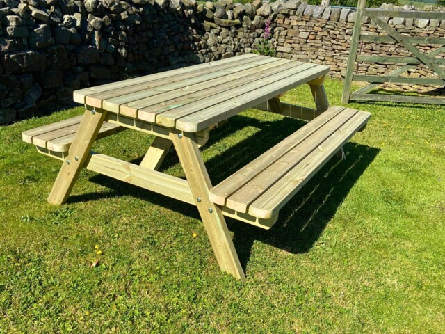 Wooden Picnic Bench/table, Heavy Duty Pub Bench, Picnic Table & Bench