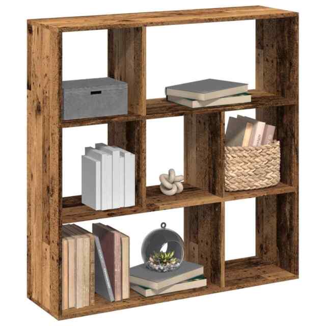 Room Divider Bookcase Old Wood 102x29x103.5 Cm Engineered Wood Vidaxl
