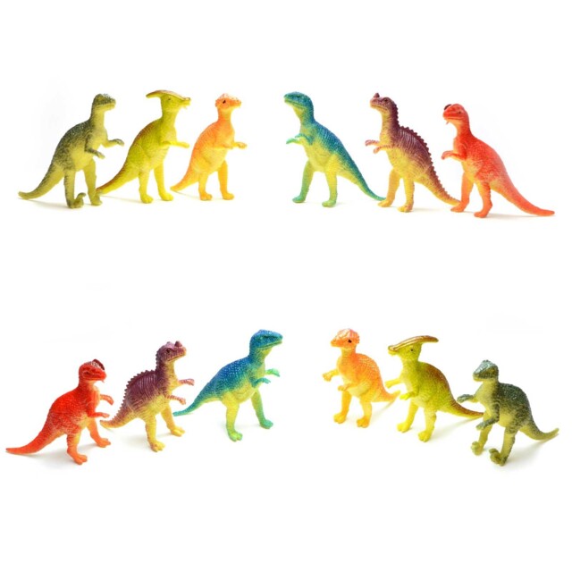 12 X Farm/dinosaurs/sea/jungle Wild Animals Play Plastic Figures Kids