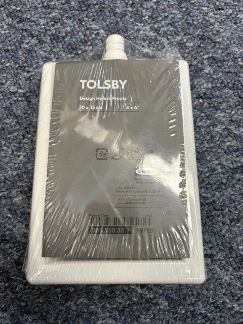 "Ikea Tolsby Picture Frame 301.510.35 Double-sided White Pedestal 4"" X"